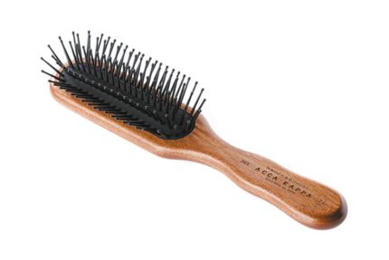 Escova Cabelo Pneumática Retangular Acca Kappa 365 Madeira 20.5cm