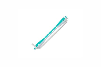 RickiParodi Bigoudi Cabelo Verde e Branco Largo 12 Unidades