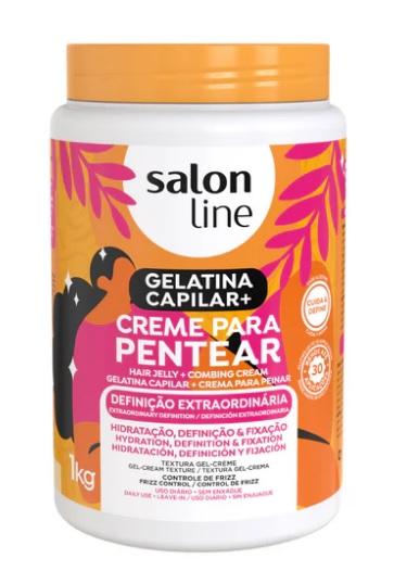 Salon Line Gelatina + Creme de Pentear Definição Extraordinária 1kg