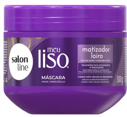 Salon Line Máscara Meu Liso Matizador Loiro 300g