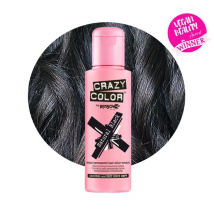 Crazy Color Coloração Semi-Permanente Nº032 Natural Black 100ml