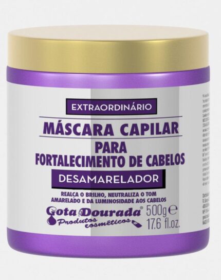 Gota Dourada Máscara Fortalecimento Desamarelador 500g