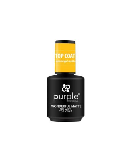 Purple Wonderful Matte No Wipe Top Coat 15ml