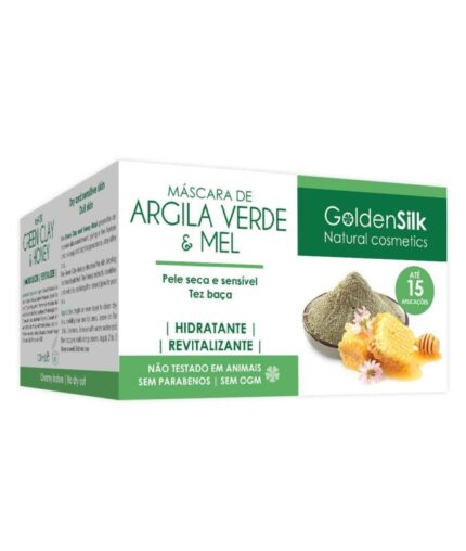 GoldenSilk Máscara de Argila Verde e Mel 100ml