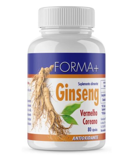 Forma+ Ginseng Vermelho Coreano 80 Cápsulas (Frasco)