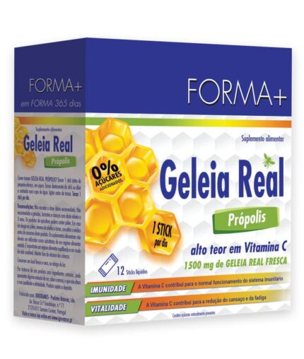 Forma+ Geleia Real Própolis 12 Sticks Líqiuidos (Caixa)
