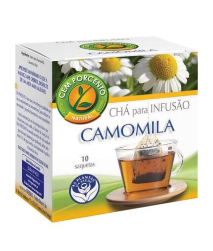 Cem Porcento Chá Infusão Camomila 10 Saquetas