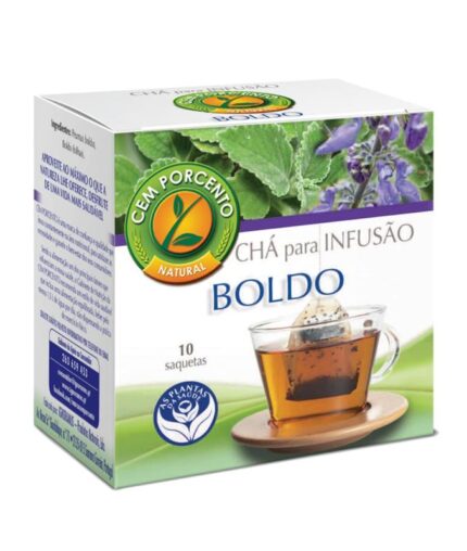 Cem Porcento Chá Infusão Boldo 10 Saquetas