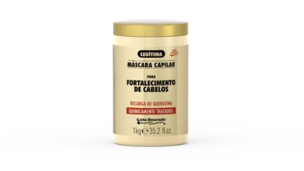 Gota Dourada Máscara Fortalecimento Recarga de Queratina 500g