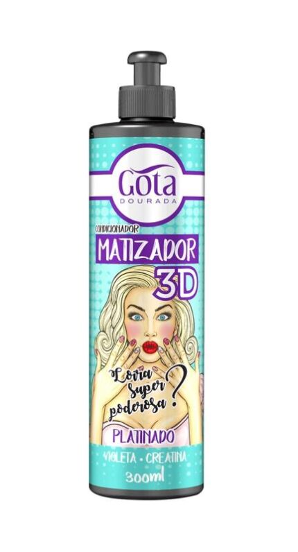 Gota Dourada Matizador 3D Platinado 300ml