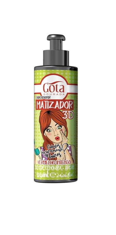 Gota Dourada Matizador 3D Vermelho Intenso 120ml