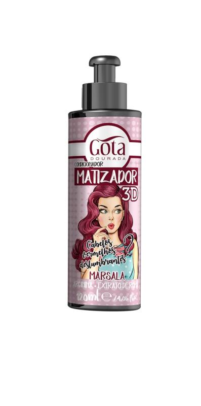 Gota Dourada Matizador 3D Marsala 120ml