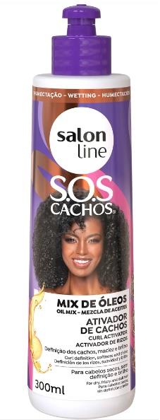 Salon Line Ativador Cachos SOS Mix Óleos 300ml