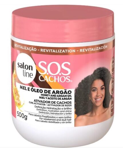 Salon Line Ativador de Cachos Pote SOS Mel Cachos Intensos 500g