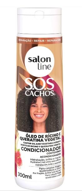 Salon Line Condicionador SOS Cachos Rícino e Queratina 300ml