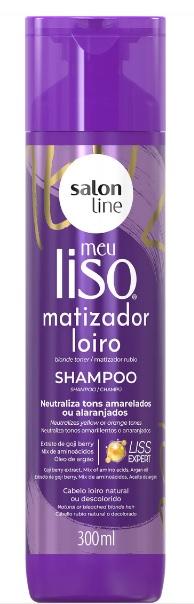 Salon Line Shampoo Meu Liso Matizador Loiro 300ml