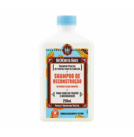 Lola Cosmetics Shampoo Reconstrução Be(M)dita Ghee Papaya e Queratina Vegetal 250ml