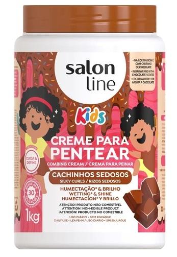 Salon Line Creme de Pentear Kids Chocolate Cachinhos Nutridos 1kg