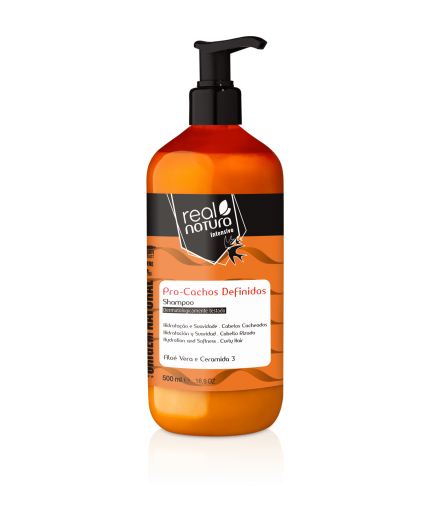 Real Natural Shampoo Sem Sal Pro-Cachos Definidos 500ml