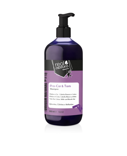 Real Natura Shampoo Sem Sal Pro-Cor e Tom 500ml