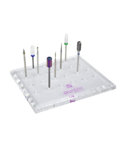 Purple Suporte para Brocas em Acrílico (24 Furos)