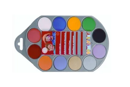 RickiParodi Pintura Corporal Base de Água Paleta 12 Cores