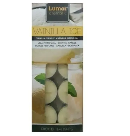 Lumar Velas Tealigths Baunilha 10 unidades