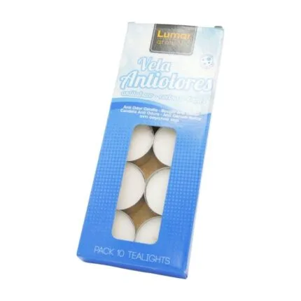 Lumar Velas Tealigths Antiodores 10 unidades