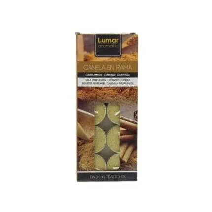 Lumar Velas Tealigths Canela 10 unidades