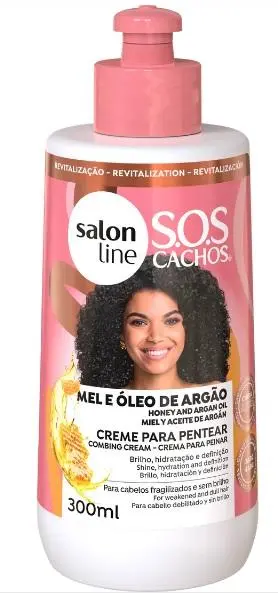 Salon Line Creme de Pentear SOS Mel Cachos Intensos 300ml